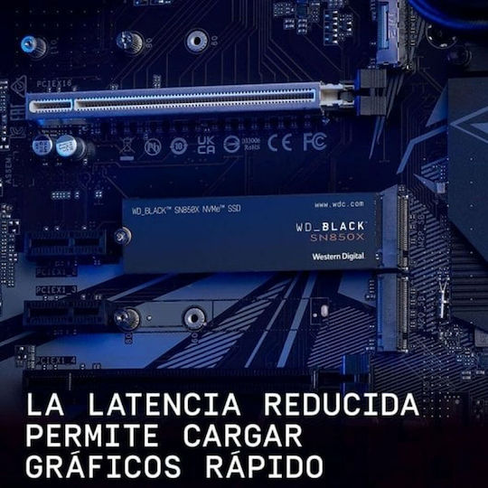 Western Digital Black SN850X W/o Heatsink SSD 8TB M.2 NVMe PCI Express 4.0