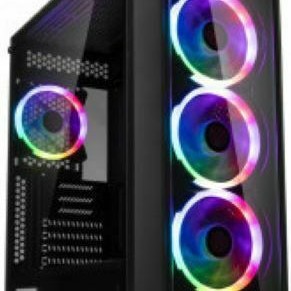 Raijintek Ponos TG4 Gaming Midi Tower Κουτί Υπολογιστή με Πλαϊνό Παράθυρο Μαύρο