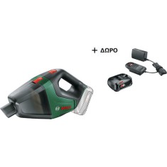 Bosch Σκουπάκι Αυτοκινήτου Στερεών με Καλώδιο Αναπτήρα 12V (Χωρίς Μπαταρία) Πράσινο