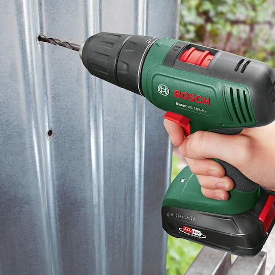 Bosch Easy Drill 18V-40 Δραπανοκατσάβιδο Μπαταρίας Brushless 18V 1x2Ah