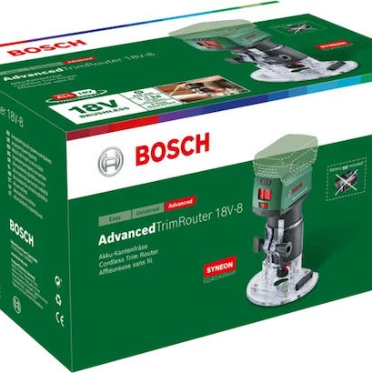 Bosch Κουρευτικό Περιθωρίων 18V Χωρίς Καρβουνάκια (Brushless) Solo με Ρύθμιση Ταχύτητας και με Σύστημα Αναρρόφησης