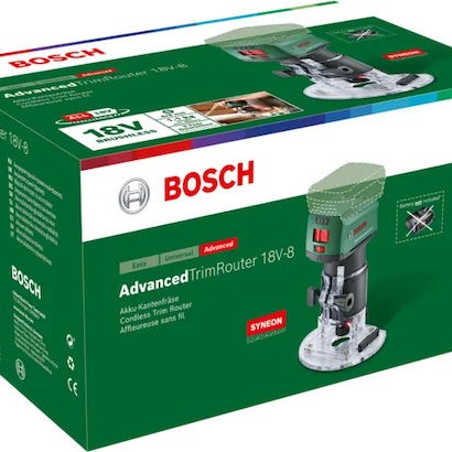 Bosch Κουρευτικό Περιθωρίων 18V Χωρίς Καρβουνάκια (Brushless) Solo με Ρύθμιση Ταχύτητας και με Σύστημα Αναρρόφησης