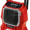 Einhell TC-RA 18 Li BT Solo Φορητό Ραδιόφωνο Επαναφορτιζόμενο με Bluetooth Κόκκινο