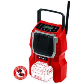 Einhell TC-RA 18 Li BT Solo Φορητό Ραδιόφωνο Επαναφορτιζόμενο με Bluetooth Κόκκινο