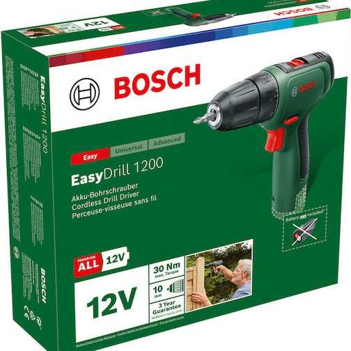 Bosch Easy Drill 1200 Δραπανοκατσάβιδο Μπαταρίας Solo 12V