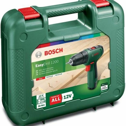 Bosch EasyDrill 1200 Κρουστικό Δραπανοκατσάβιδο Μπαταρίας 12V 1x1.5Ah