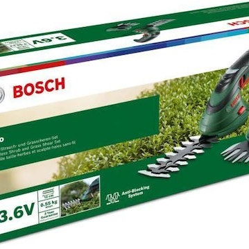 Bosch 0600833108 Μπορντουροψάλιδο Μπαταρίας 3.6V με Μήκος Λάμας 12cm
