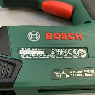 Bosch Καρφωτικό Μπαταρίας PTK 3.6 Li 3.6V 1x1.5Ah για Συνδετήρες