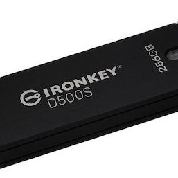 Kingston Ironkey D500s 256GB USB 3.2 Stick Μαύρο