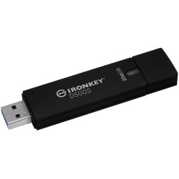 Kingston Ironkey D500s 256GB USB 3.2 Stick Μαύρο
