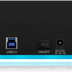 Icy Box Docking Station για 2 Σκληρούς Δίσκους SATA 3.5