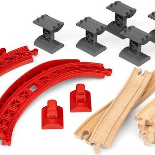 Brio Toys Ράγες Σιδηρόδρομου από Ξύλο για 3+ Ετών