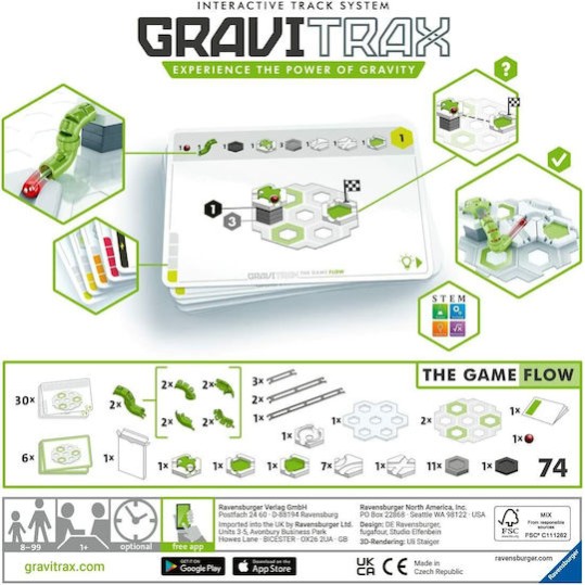 Ravensburger The Game Flow Εκπαιδευτικό Παιχνίδι Μηχανικής Gravitrax για 8+ Ετών