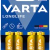 Varta LongLife Αλκαλικές Μπαταρίες AA 1.5V 4τμχ