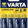 Varta LongLife Αλκαλικές Μπαταρίες AA 1.5V 4τμχ