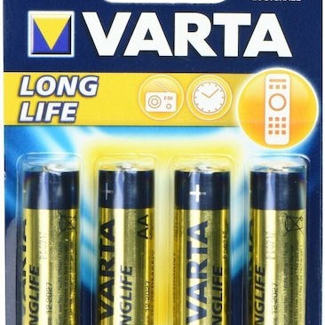 Varta LongLife Αλκαλικές Μπαταρίες AA 1.5V 4τμχ