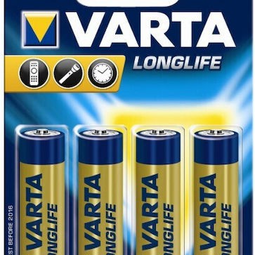 Varta LongLife Αλκαλικές Μπαταρίες AA 1.5V 4τμχ