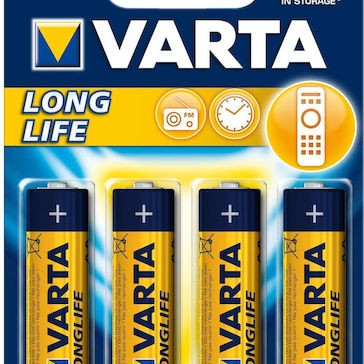 Varta LongLife Αλκαλικές Μπαταρίες AA 1.5V 4τμχ