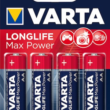 Varta Longlife Max Power Αλκαλικές Μπαταρίες AA 1.5V 4τμχ