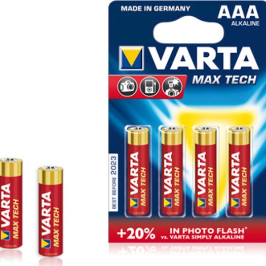 Varta Max Tech Αλκαλικές Μπαταρίες AAA 1.5V 4τμχ