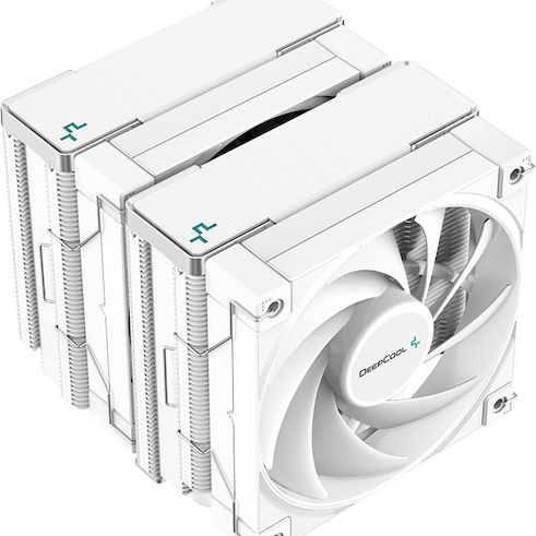 Deepcool AK620 Ψύκτρα Επεξεργαστή Διπλού Ανεμιστήρα για Socket AM4/1200/115x Λευκή