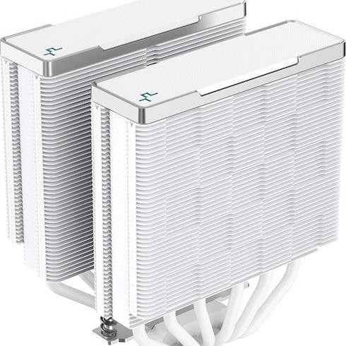 Deepcool AK620 Ψύκτρα Επεξεργαστή Διπλού Ανεμιστήρα για Socket AM4/1200/115x Λευκή