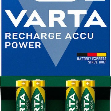 Varta Recharge Accu Power Επαναφορτιζόμενες Μπαταρίες AAA Ni-MH 550mAh 1.2V 4τμχ