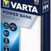 Varta Energy Power Bank 5000mAh με 2 Θύρες USB-A και Θύρα USB-C Λευκό