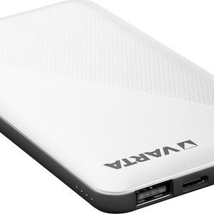 Varta Energy Power Bank 5000mAh με 2 Θύρες USB-A και Θύρα USB-C Λευκό