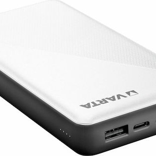 Varta Energy Power Bank 20000mAh με 2 Θύρες USB-A και Θύρα USB-C Λευκό