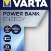 Varta Energy Power Bank 10000mAh με 2 Θύρες USB-A και Θύρα USB-C Λευκό