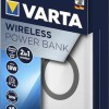 Varta Wireless Power Bank 10000mAh με 2 Θύρες USB-A και Θύρα USB-C Quick Charge 3.0 Λευκό