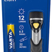 Varta Επαναφορτιζόμενος Φακός Μπρελόκ LED με Μέγιστη Φωτεινότητα 12lm