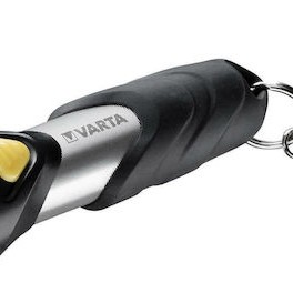 Varta Επαναφορτιζόμενος Φακός Μπρελόκ LED με Μέγιστη Φωτεινότητα 12lm