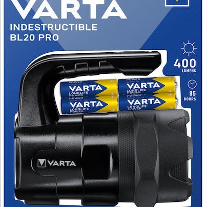 Varta Φακός LED IP54 με Μέγιστη Φωτεινότητα 400lm