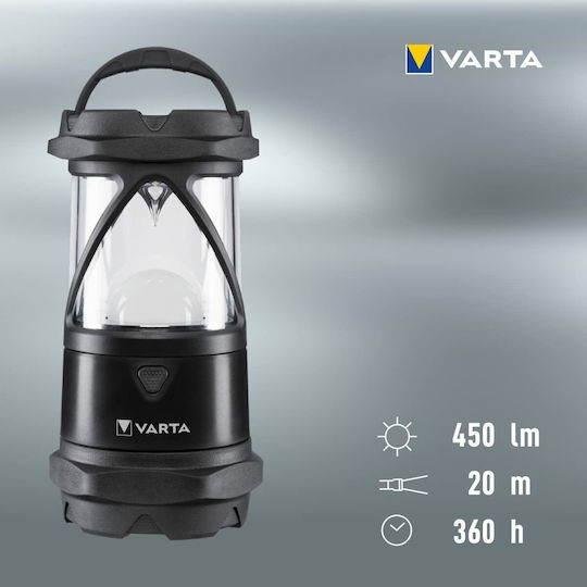Varta Indestructible L30 Pro Φανάρι Led Μπαταρίας για Camping Αδιάβροχο με Φακό 450lm 5W