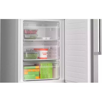Bosch Ψυγειοκαταψύκτης 321lt Total NoFrost Υ186xΠ60xΒ66.5εκ. Inox KGN36VICT