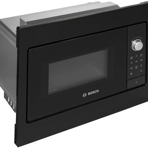 Bosch Εντοιχιζόμενος Φούρνος Μικροκυμάτων 20lt Μαύρος