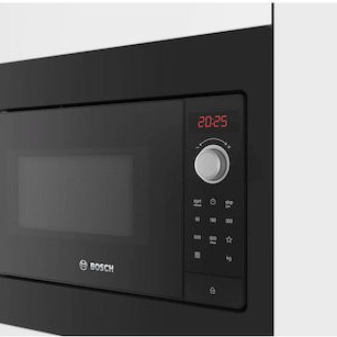 Bosch Εντοιχιζόμενος Φούρνος Μικροκυμάτων 20lt Μαύρος