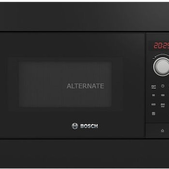 Bosch Εντοιχιζόμενος Φούρνος Μικροκυμάτων 20lt Μαύρος