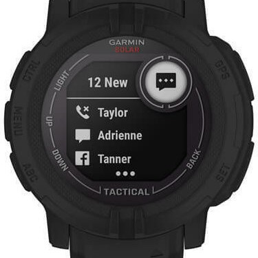 Garmin Instinct 2 Solar Tactical Edition 45mm Αδιάβροχο Smartwatch με Παλμογράφο (Black)