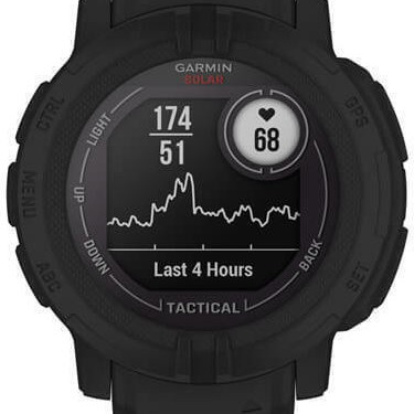 Garmin Instinct 2 Solar Tactical Edition 45mm Αδιάβροχο Smartwatch με Παλμογράφο (Black)