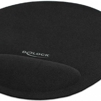 DeLock 12040 Mouse Pad 230mm με Στήριγμα καρπού Μαύρο