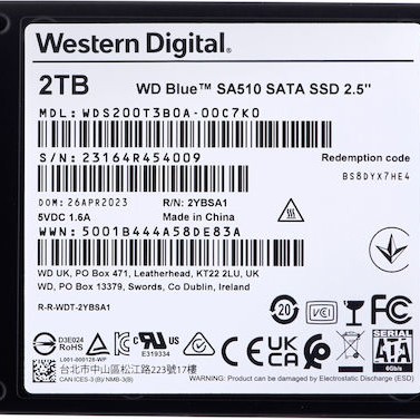Western Digital SA510 SSD 2TB 2.5'' SATA III