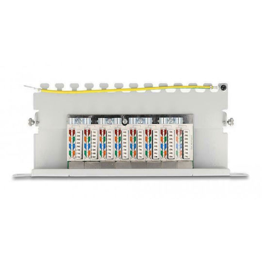 DeLock Patch Panel για Rack 0.5U 10
