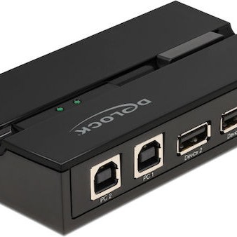 DeLock USB 2.0 Διακόπτης 2 PC προς 2 συσκευές