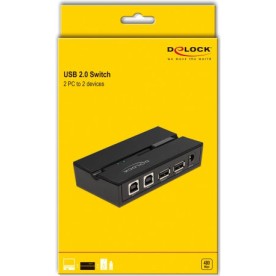 DeLock USB 2.0 Διακόπτης 2 PC προς 2 συσκευές