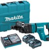 Makita XGT Κρουστικό Σκαπτικό Πιστολέτο Μπαταρίας Brushless 40V 2x4Ah με Υποδοχή SDS Plus