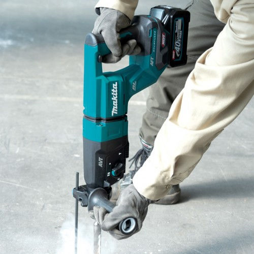Makita XGT Κρουστικό Σκαπτικό Πιστολέτο Μπαταρίας Brushless 40V 2x4Ah με Υποδοχή SDS Plus