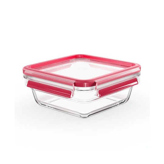 Emsa Δοχείο Φαγητού Γυάλινο Κόκκινο 800ml